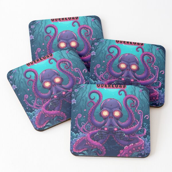 Item preview, Octopus Gamer – Gaming Theme Funny Gaming Cartoon Illustration ver3 designed and sold by CosmicNook1.