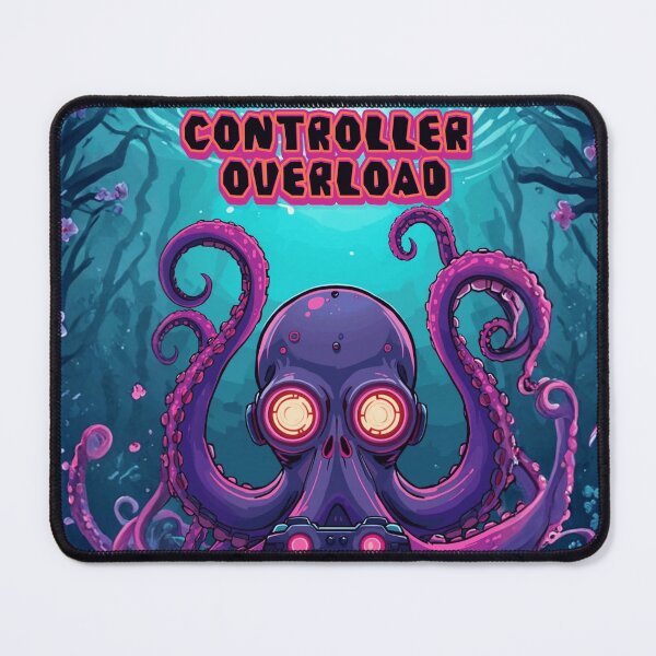 Item preview, Octopus Gamer – Gaming Theme Funny Gaming Cartoon Illustration ver3 designed and sold by CosmicNook1.