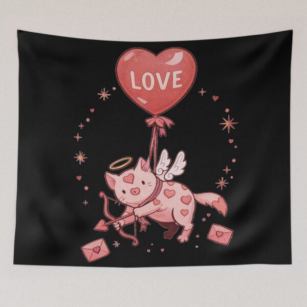 Item preview, Love Cat Cupid valentine gift for valentine`s day  designed and sold by zuzzelek44.