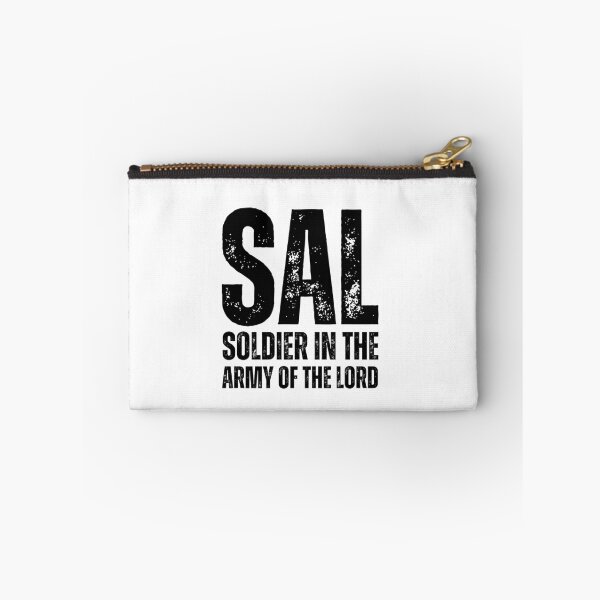 Item preview, SAL – Soldier in the Army of the Lord Christian Acronym Design black worn look font designed and sold by GFamilyC.