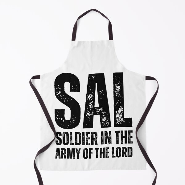 Item preview, SAL – Soldier in the Army of the Lord Christian Acronym Design black worn look font designed and sold by GFamilyC.