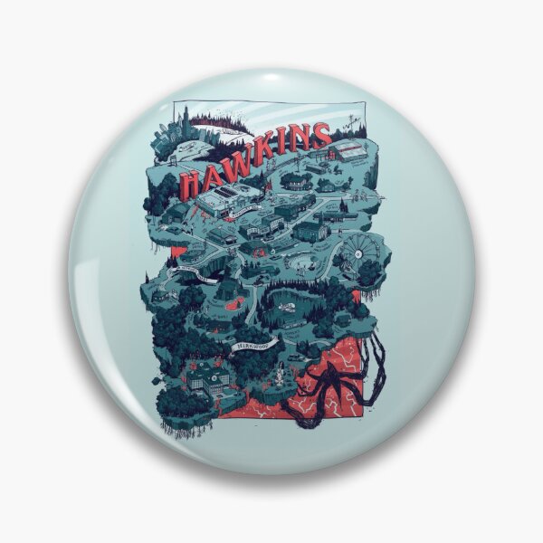 Item preview, Devil Town Map Illustration designed and sold by Adronia.