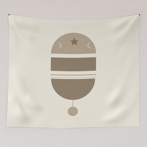 Item preview, Abstract Star and Moons with Geometric Shapes in Earthy Tones designed and sold by NiceDigital.