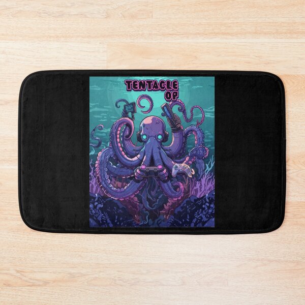 Item preview, Octopus Gamer – Gaming Theme Funny Gaming Cartoon Illustration ver4 designed and sold by CosmicNook1.
