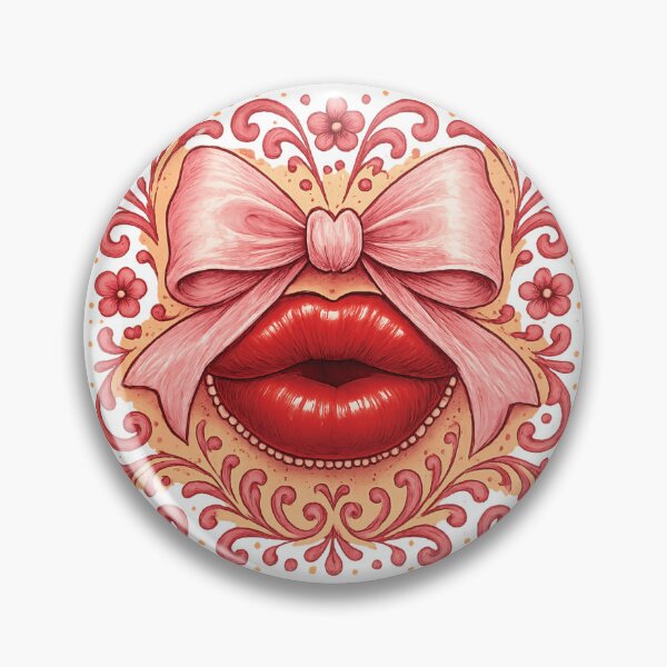Item preview, Heart Bow Kiss in Coquette Bloom designed and sold by Mindful56.