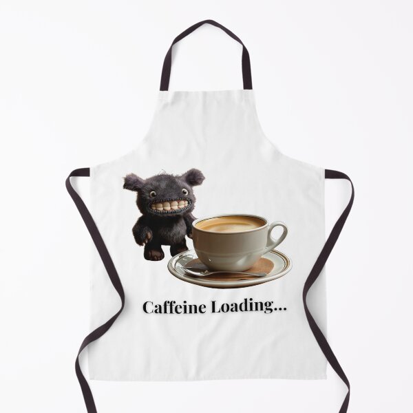 Item preview, Caffeine Loading – Funny Coffee Monster Meme Character (Tisha) designed and sold by NUVYStudio.