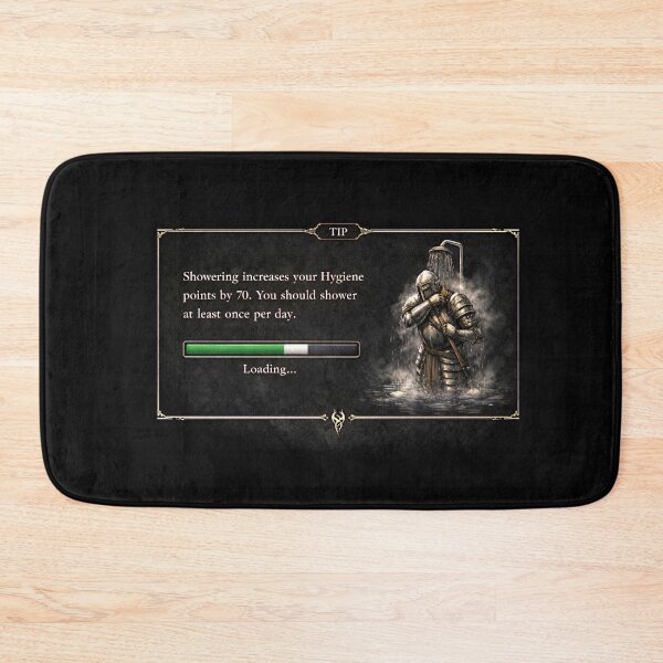 Item preview, Funny Gamer Gift Loading Screen Hygiene Humor Design designed and sold by ArcanePrintsxo.