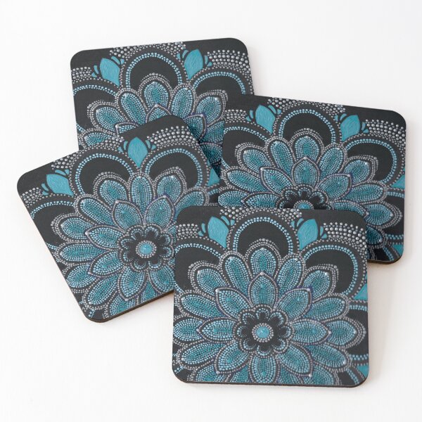 Item preview, Blue Teal and silver Mandala  designed and sold by ElexisND.