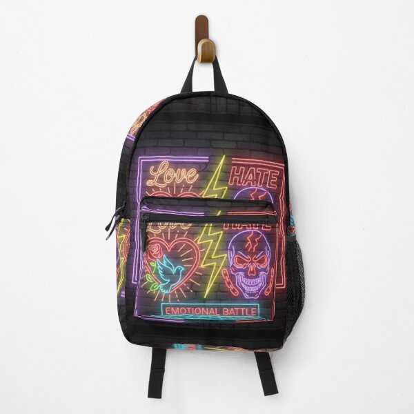 Item preview, Love vs. Hate Retro Neon Emotional Battle Design designed and sold by Tily360.