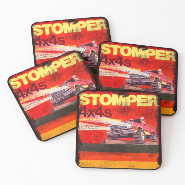 Item preview, Stomper Monster Truck T-Shirt | Retro Stripes, Racing Graphic designed and sold by BlueLineLAX.