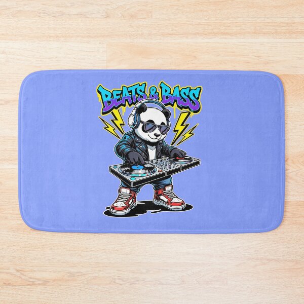 Item preview, Beats & Bass DJ Panda – Colorful Pop Art EDM Streetwear designed and sold by shmupod.