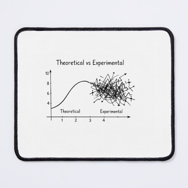 Item preview, Theoretical vs Experimental – STEM Science Humor Graph Design designed and sold by sciencefacts.