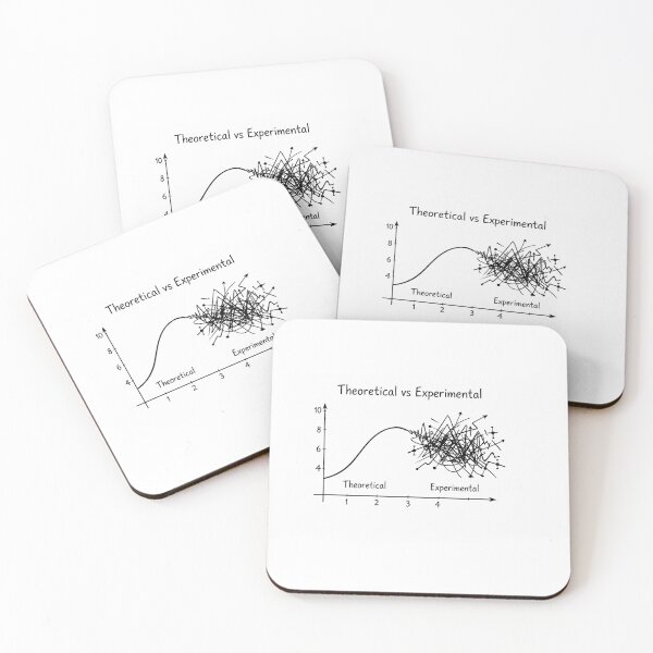 Item preview, Theoretical vs Experimental – STEM Science Humor Graph Design designed and sold by sciencefacts.