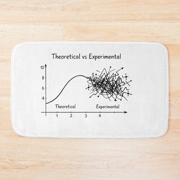 Item preview, Theoretical vs Experimental – STEM Science Humor Graph Design designed and sold by sciencefacts.