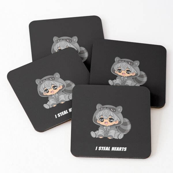 Item preview, I Steal Hearts Raccoon Onesie Kawaii Cute Meme designed and sold by AnimalMemeHub.