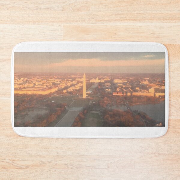 Item preview, Aerial Sunset Over Washington DC (Landscape) — Washington Monument & Capitol | National Mall Photography designed and sold by LScreations9093.