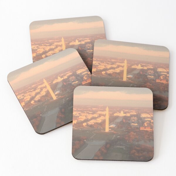 Item preview, Aerial Sunset Over Washington DC (Landscape) — Washington Monument & Capitol | National Mall Photography designed and sold by LScreations9093.