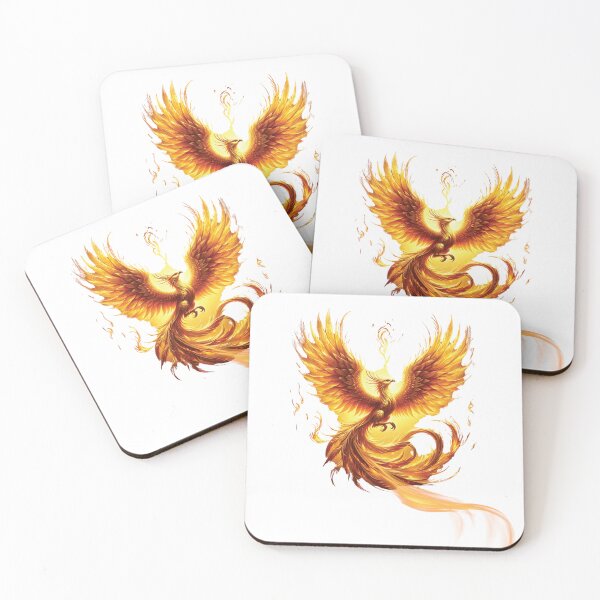Item preview, Golden Phoenix Rising - Mythical Fire Bird Illustration. designed and sold by Best-Arch900.