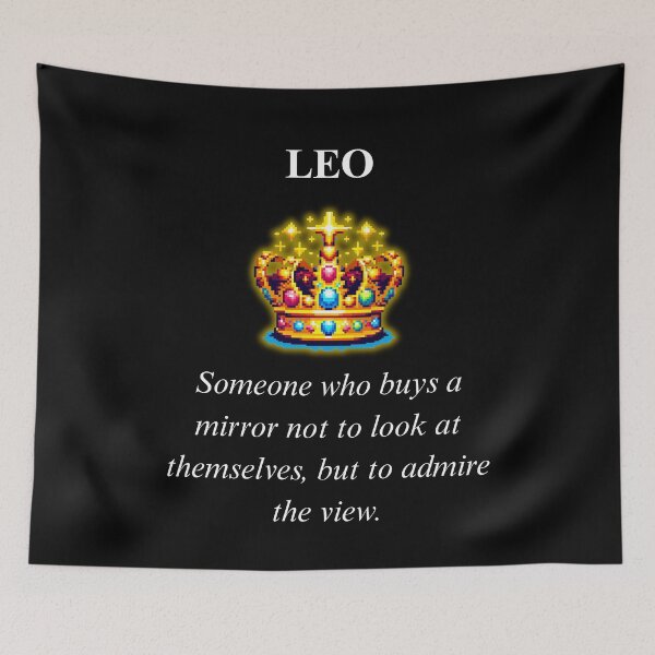 Item preview, Funny Leo Definition - Sarcastic Zodiac Typography Neon Pixel Art designed and sold by JonyDG.