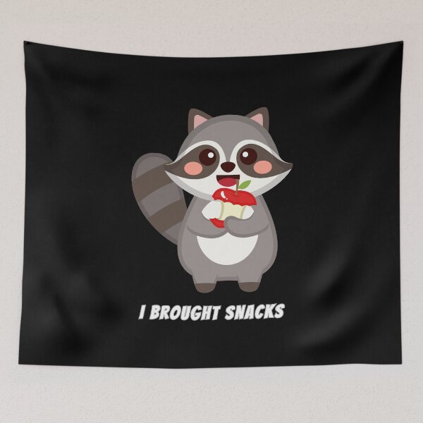 Item preview, Traje bocadillos Mapache Manzana Kawaii Meme divertido designed and sold by AnimalMemeHub.