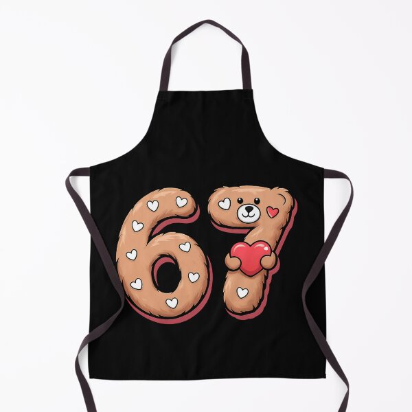 Item preview, Cute Teddy Bear Number 67 with Hearts - Valentine's Day gift and Design designed and sold by zuzzelek44.