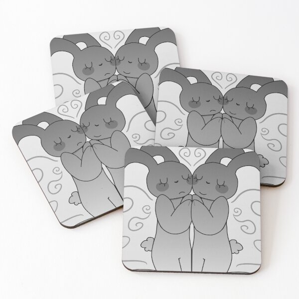 Item preview, two bunny friends designed and sold by sp00kyc0rpse.