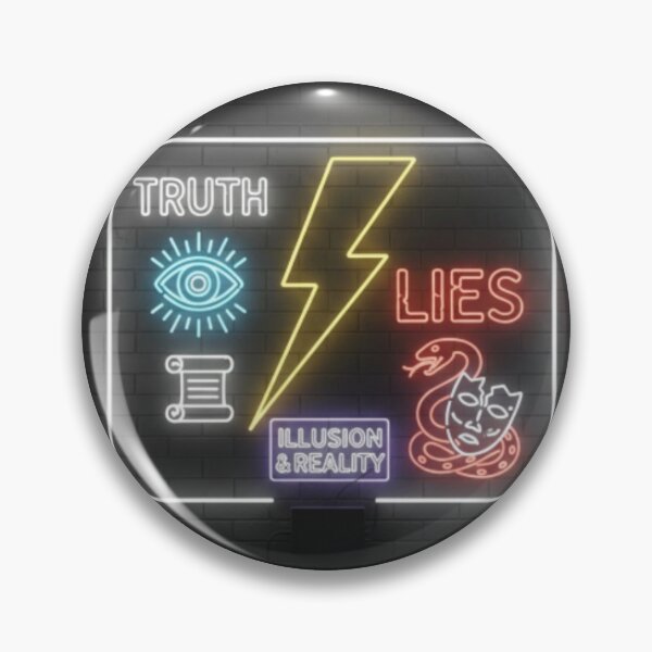 Item preview, Truth vs. Lies Retro Neon /  Illusion & Reality Design designed and sold by Tily360.