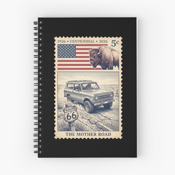 Item preview, Route 66 Centennial Vintage SUV & Buffalo - Off Road Stamp designed and sold by G350.