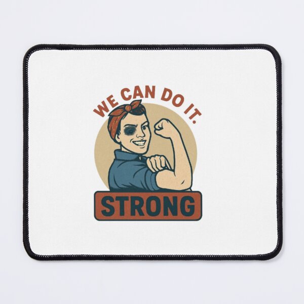 Item preview, Redbubble We Can Do It Strong – Powerful Resilience & Strength Motivation Art designed and sold by Horlardigital.