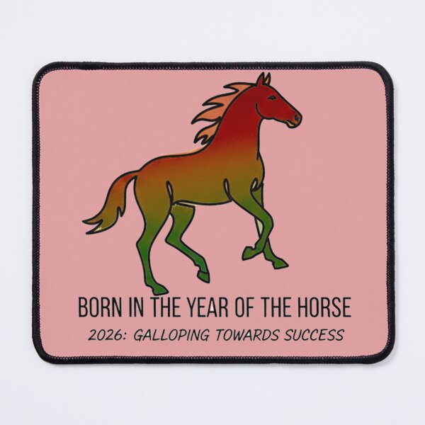 Item preview, Year of the Fire Horse 2026 Lunar New Year Prosperity MESSY-MIND designed and sold by MESSY-MIND.