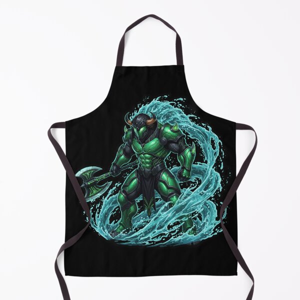 Item preview, Emerald Minotaur Water Warrior Fantasy Armor Art designed and sold by FORYOUOFFICIAL.