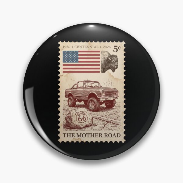 Item preview, Route 66 Centennial Convertible 4x4 & Bison - Summer Stamp designed and sold by G350.
