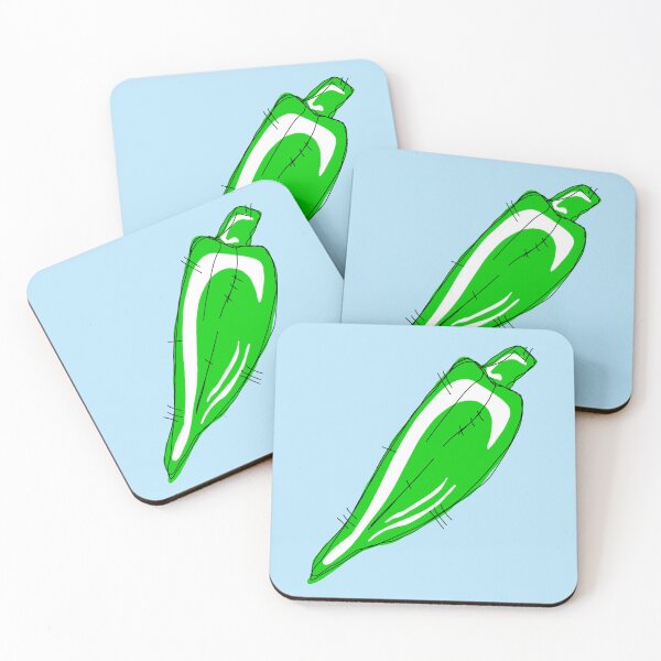 Item preview, Okra With blue background  designed and sold by missmann.