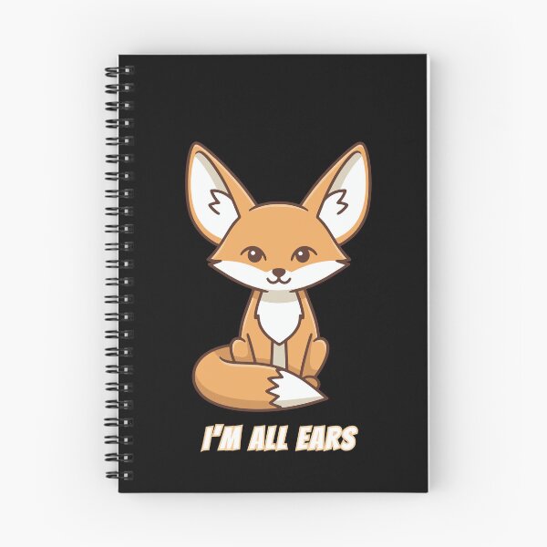 Item preview, I'm All Ears Cute Fox Kawaii Listening Meme designed and sold by AnimalMemeHub.