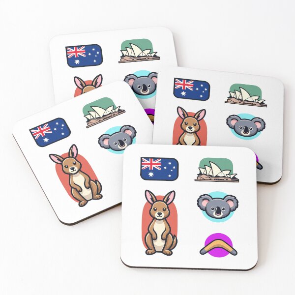 Item preview, Australia Patriotic Icons Sydney Opera House Kangaroo Art designed and sold by sky11PP.