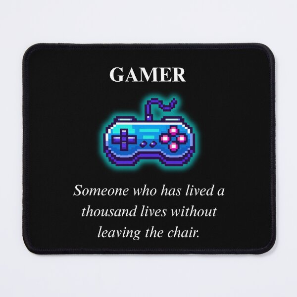 Item preview, Funny Gamer Definition - Typography Humor Neon Pixel Art designed and sold by JonyDG.