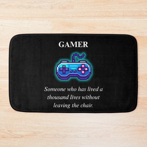 Item preview, Funny Gamer Definition - Typography Humor Neon Pixel Art designed and sold by JonyDG.
