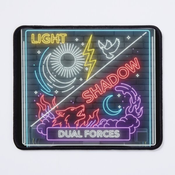 Item preview, Light vs. Shadow Retro Neon Dual Forces Design designed and sold by Tily360.