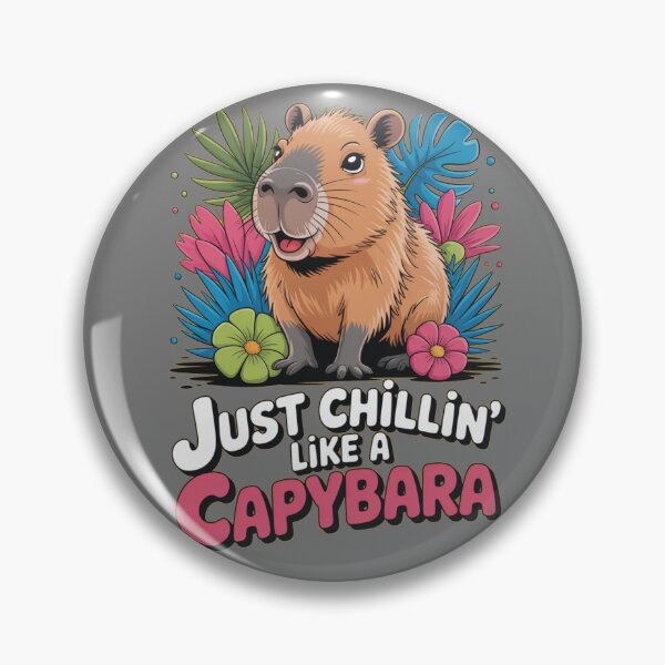 Item preview, Just Chilling Like a Capybara – Cute Garden Vibes Art designed and sold by DreamOnShirts.