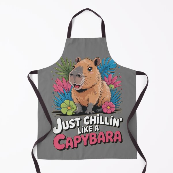 Item preview, Just Chilling Like a Capybara – Cute Garden Vibes Art designed and sold by DreamOnShirts.