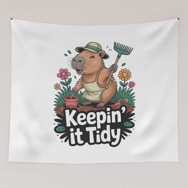 Item preview, Capybara Chill – Just Chilling Garden Mood designed and sold by DreamOnShirts.