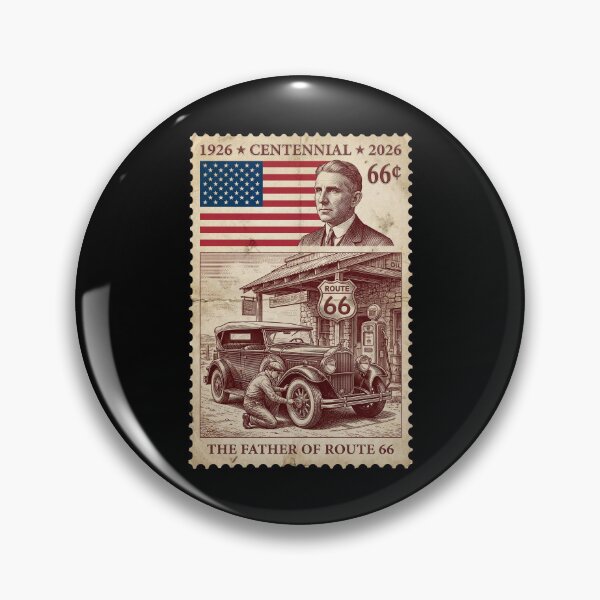 Item preview, Route 66 Centennial Father of Route 66 Cyrus Avery - History Stamp designed and sold by G350.