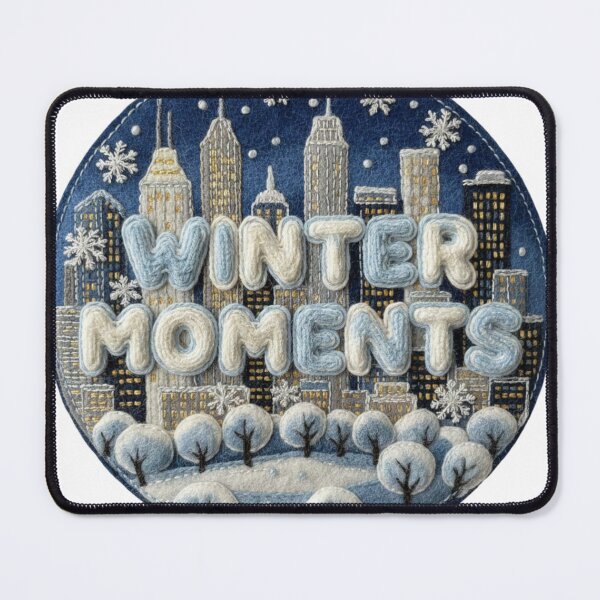 Item preview, New York Winter Moments Cityscape – Cozy Winter Gift Art designed and sold by Imaginarium of Chaos falcon88 .