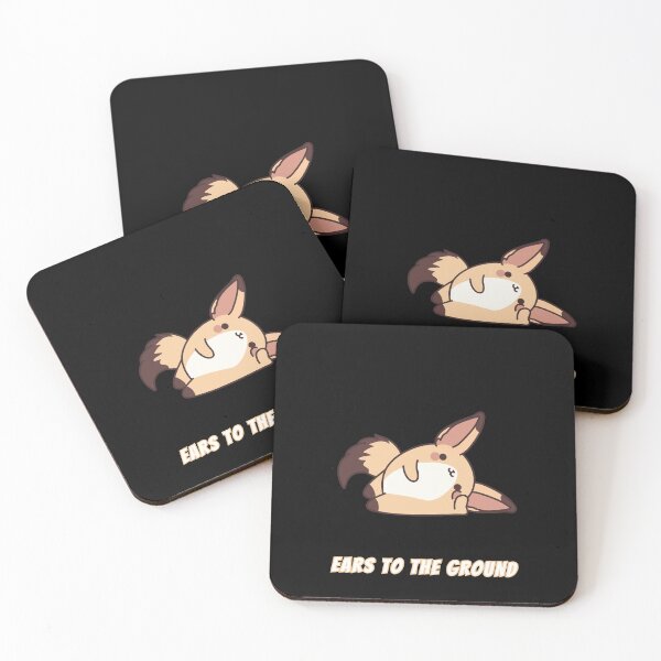 Item preview, Ears To The Ground Fennec Fox Kawaii Listening Meme designed and sold by AnimalMemeHub.