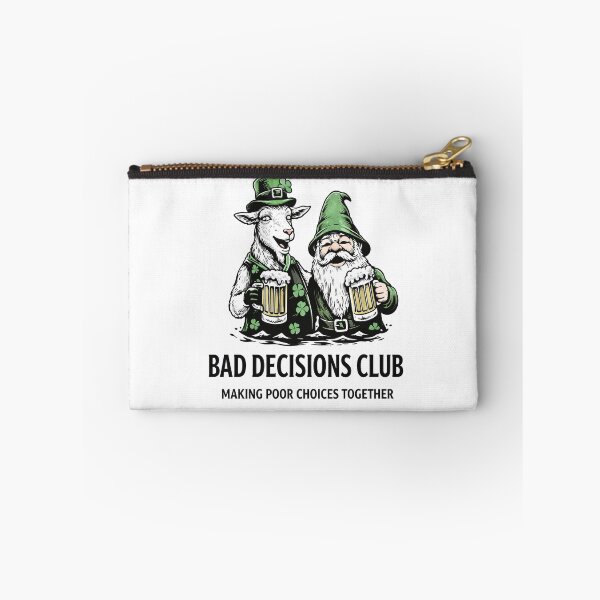 Item preview, Bad Decisions Club – Funny Goat & Gnome Beer T-Shirt | Humorous Drinking Graphic Tee designed and sold by TrendDropsMerch.