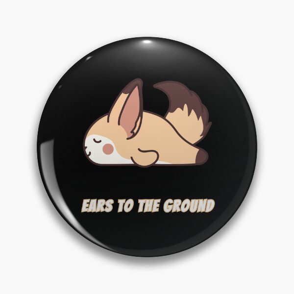 Item preview, Ears To The Ground Fennec Fox Kawaii Curious Meme designed and sold by AnimalMemeHub.