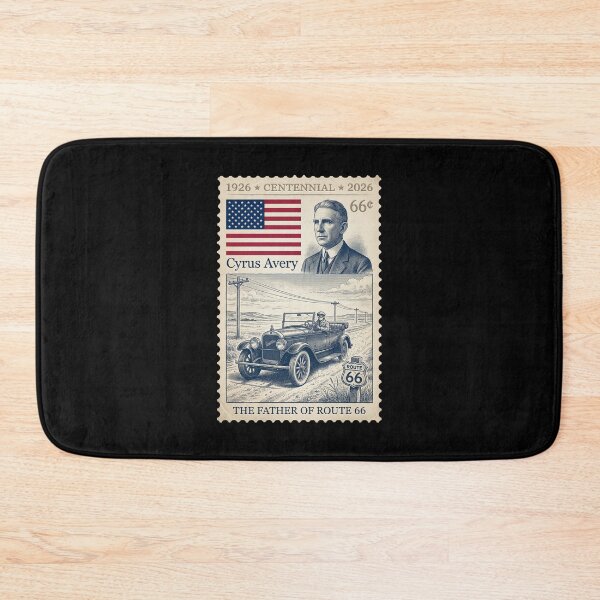 Item preview, Route 66 Centennial Cyrus Avery Portrait - Vintage Car Stamp designed and sold by G350.