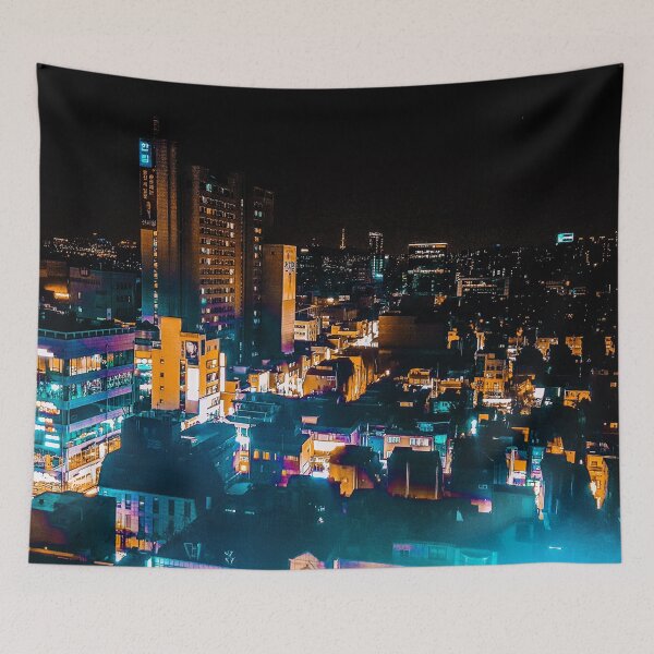 Item preview, Orange Teal Nights designed and sold by calinedesign.