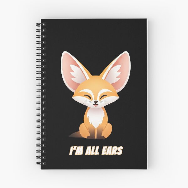 Item preview, I'm All Ears Fennec Fox Kawaii Cute Listening Meme designed and sold by AnimalMemeHub.