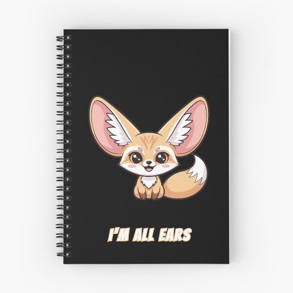 Item preview, I'm All Ears Fennec Fox Kawaii Cute Listening Meme designed and sold by AnimalMemeHub.
